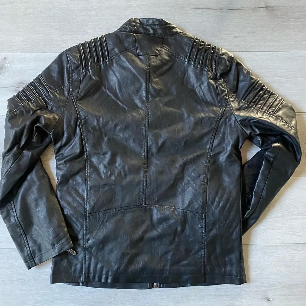 DAVID OUTWEAR KINGDOM LEATHER JACKET‎ BLACK M NWT IN PKG_6